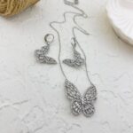 ست زیورآلات زنانه مدل پروانه کد N4289