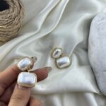 گوشواره زنانه مدل مروارید کد E6461