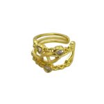 گوشواره زنانه مدل ایرکاف طرح نگین کد E5664