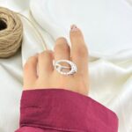انگشتر زنانه مدل پیچ کد R51784
