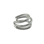 گوشواره ایرکاف ژوپینگ زنانه مدل نگین دار کد E6398