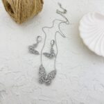 ست زیورآلات زنانه مدل پروانه کد N4289