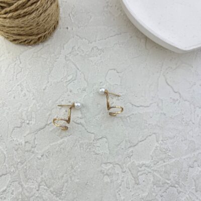 گوشواره زنانه ژوپینگ مدل مروارید کد E6118
