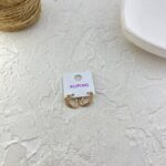 گوشواره زنانه ژوپینگ مدل برگ کد E6245