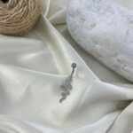 پیرسینگ ناف استیل زنانه مدل ماری کد P4894
