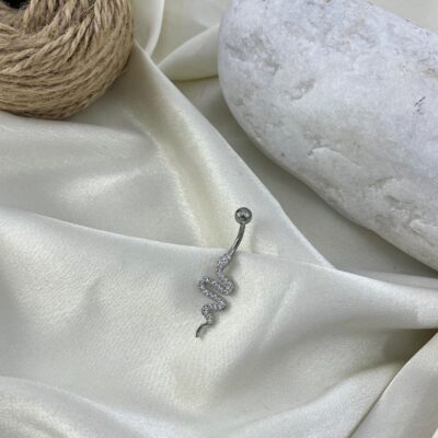 پیرسینگ ناف استیل زنانه مدل ماری کد P4894