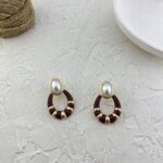 گوشواره زنانه مدل میناکاری کد E6216