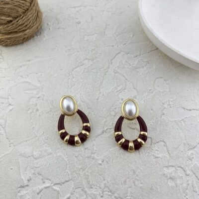 گوشواره زنانه مدل میناکاری کد E6216