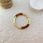 دستبند زنانه بنگل مدل رزین کد B5389