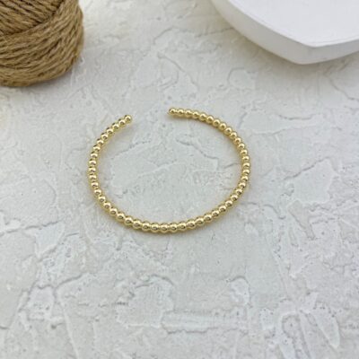 دستبند زنانه بنگل مینیمال مدل توپی کد B5350