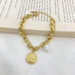 دستبند زنانه مدل سکه الیزابت کد R4438