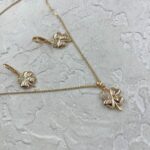 نیم ست زنانه شبدر جواهری کد M4382