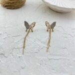 گوشواره زنانه مدل پروانه کد E5848