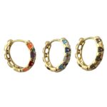 گوشواره زنانه میناکاری مدل مثلث کد E5773