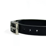 دستبند مردانه چرم طبیعی و استیل فروهر کد Men0063