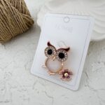 گل سینه زنانه مدل جغد کد G4054