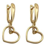 گوشواره زنانه ژوپینگ مدل قلبی کد E5998