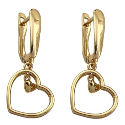 گوشواره زنانه ژوپینگ مدل قلبی کد E5998