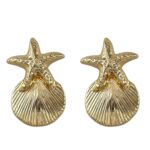 گوشواره زنانه ژوپینگ مدل ستاره دریایی کد E6504
