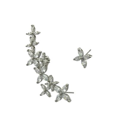 گوشواره زنانه جواهری مدل لاله گوشی کد E5816