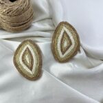 گوشواره زنانه مدل حصیری کد E6395
