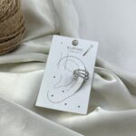 گوشواره ایرکاف ژوپینگ زنانه مدل نگین دار کد E6398