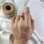 انگشتر زنانه مدل تک نگین کد R51774