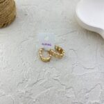 گوشواره زنانه ژوپینگ مدل کارتیه کد E6209
