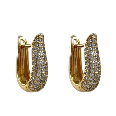 گوشواره زنانه ژوپینگ مدل جواهری کد E6349
