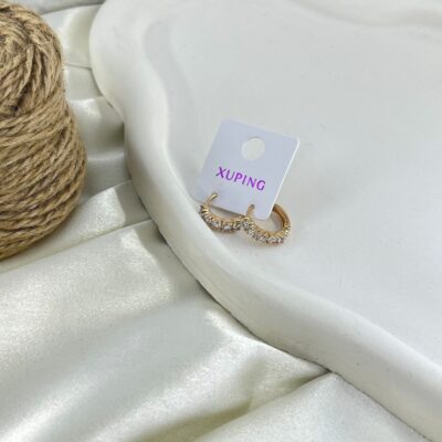 گوشواره زنانه ژوپینگ مدل جواهری کد E6348