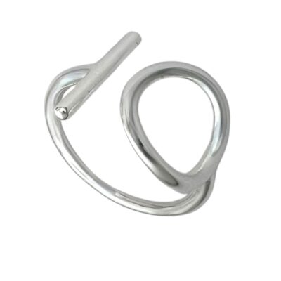 انگشتر زنانه مدل دایره و خط کد R4890