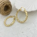گوشواره زنانه مدل حلقه کد E5719