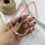 گردنبند زنانه مهره ای تابستانی مدل سکه ای کد N5252