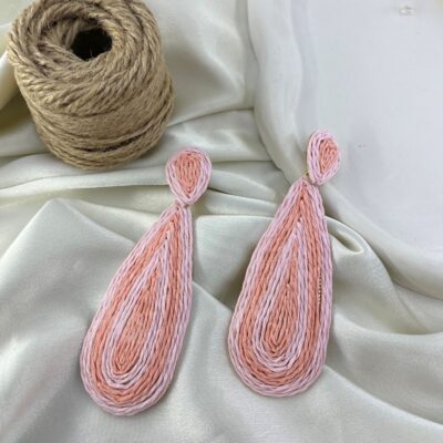 گوشواره زنانه مدل حصیری کد E6394