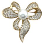 گل سینه زنانه ژوپینگ مدل پاپیون کد G4163