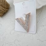 گل سینه زنانه مدل V کد G4078