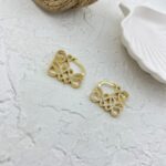 گوشواره زنانه مدل کلیپسی طرح لووه کد E5647