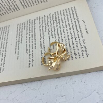 انگشتر زنانه مدل پاپیون طرح دو انگشتی کد R4626
