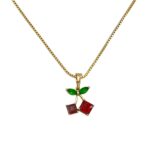 گردنبند زنانه ژوپینگ مدل گیلاس کد N5187