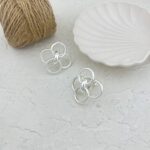گوشواره زنانه مدل مینیمال طرح گل کد E5711