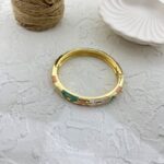 دستبند زنانه بنگل مدل میناکاری B5146