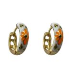 گوشواره زنانه میناکاری مدل گل کد E5800