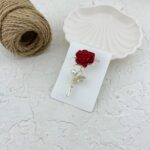 گل سینه زنانه مدل گل رز کد G4050