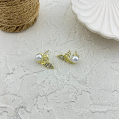 گوشواره زنانه مدل مروارید کد E5730