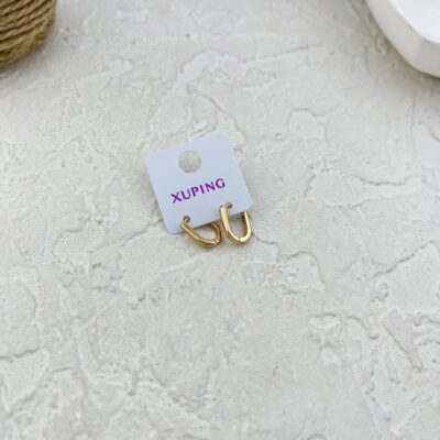 گوشواره زنانه ژوپینگ مدل حلقه کلیپسی کد E6095