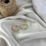 گوشواره زنانه میناکاری مدل گل کد E6413