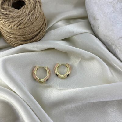 گوشواره زنانه میناکاری مدل گل کد E6413