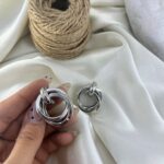 گوشواره زنانه مدل حلقه ای کد E6455