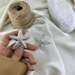 گوشواره زنانه مدل ستاره دریایی کد E6427
