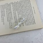 انگشتر زنانه مدل پاپیون طرح دو انگشتی کد R4624